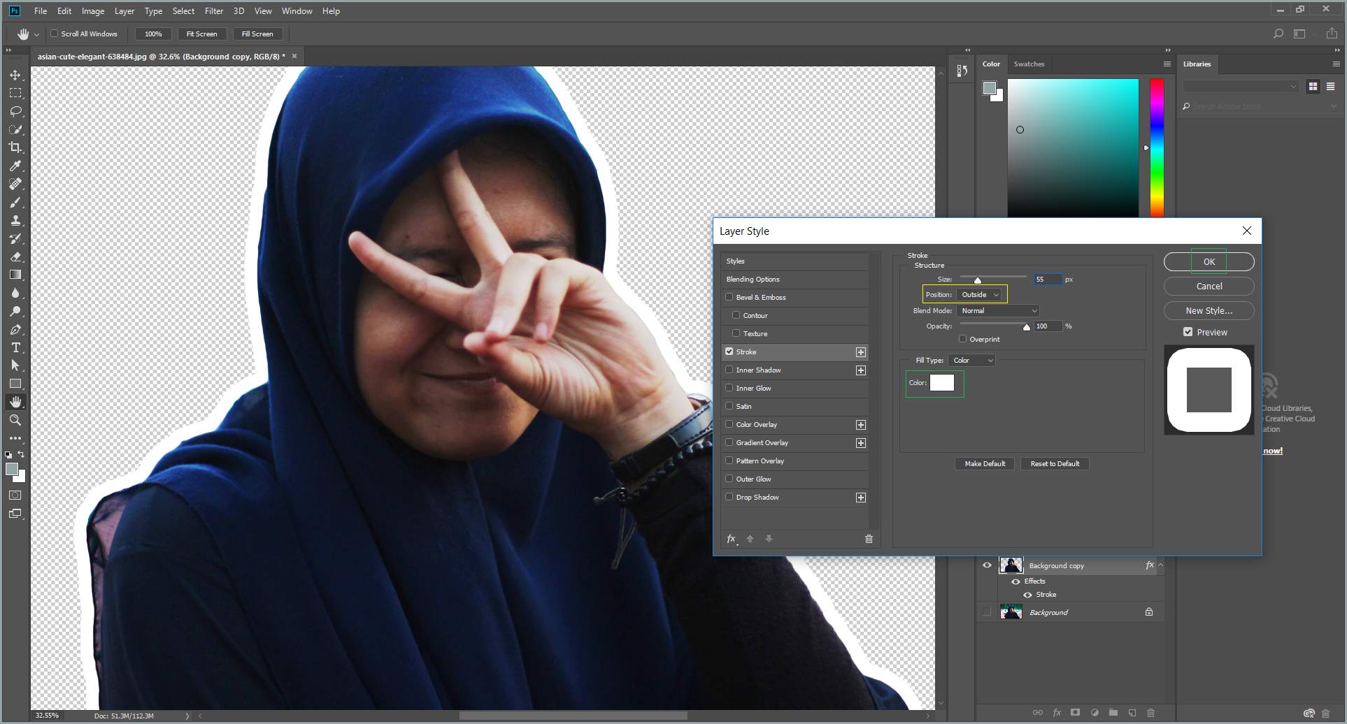 Cara Membuat Garis Tepi Di Photoshop Menggunakan Stroke Coegpedia My Xxx Hot Girl 2519