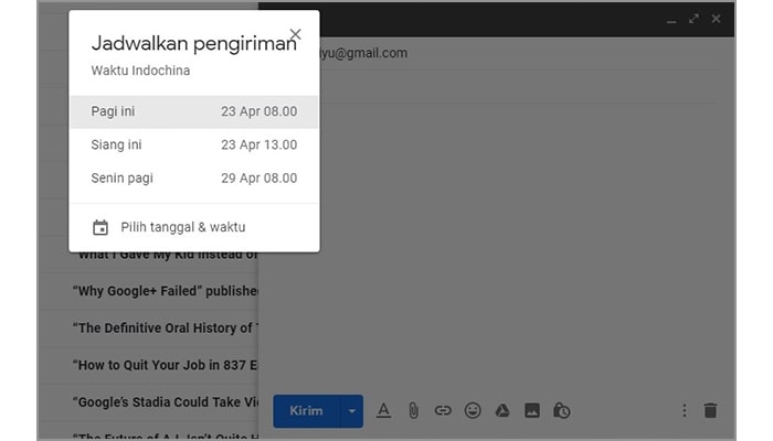 2 Cara Menjadwalkan Pengiriman Email di Gmail