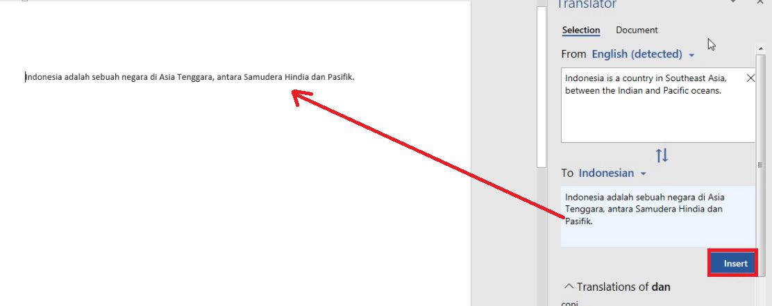 Cara Mudah Translate Dokumen Word