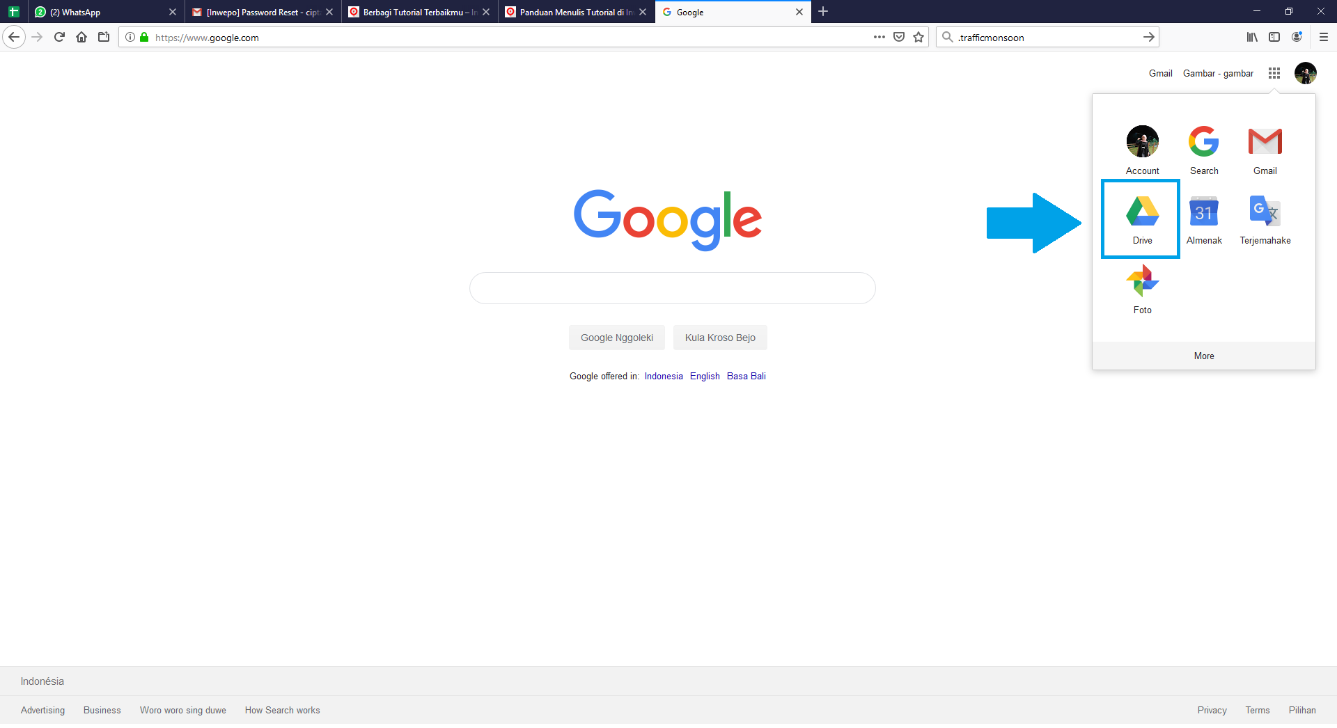 Cara Membuat Dokumen di Google Drive Inwepo