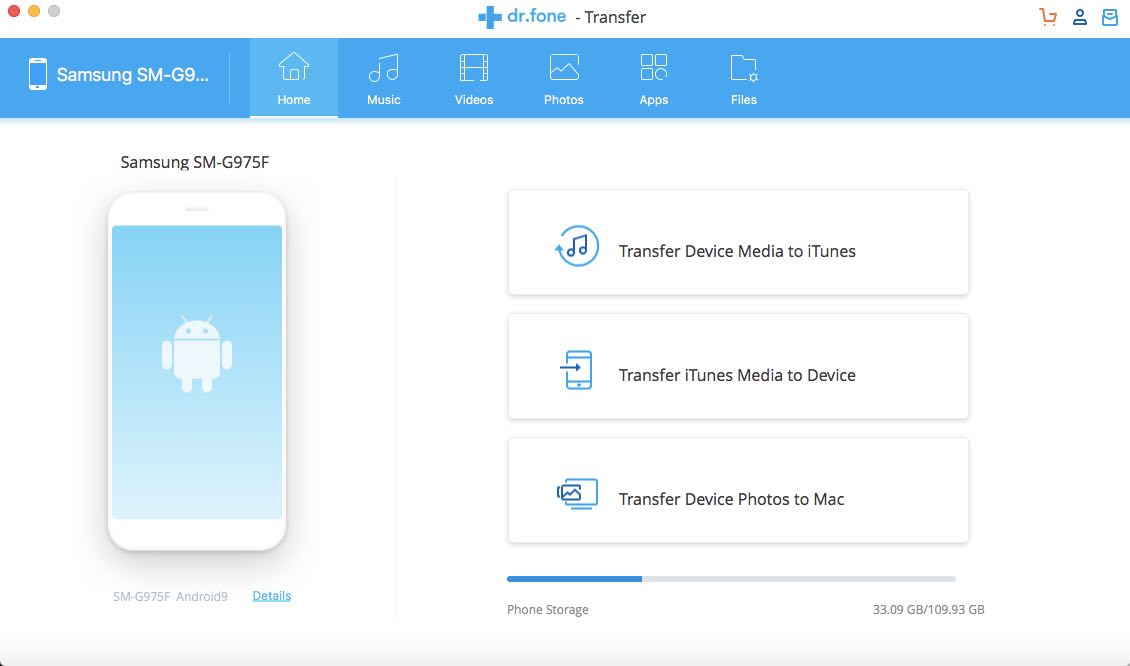 transfer photos from samsung phone to mac