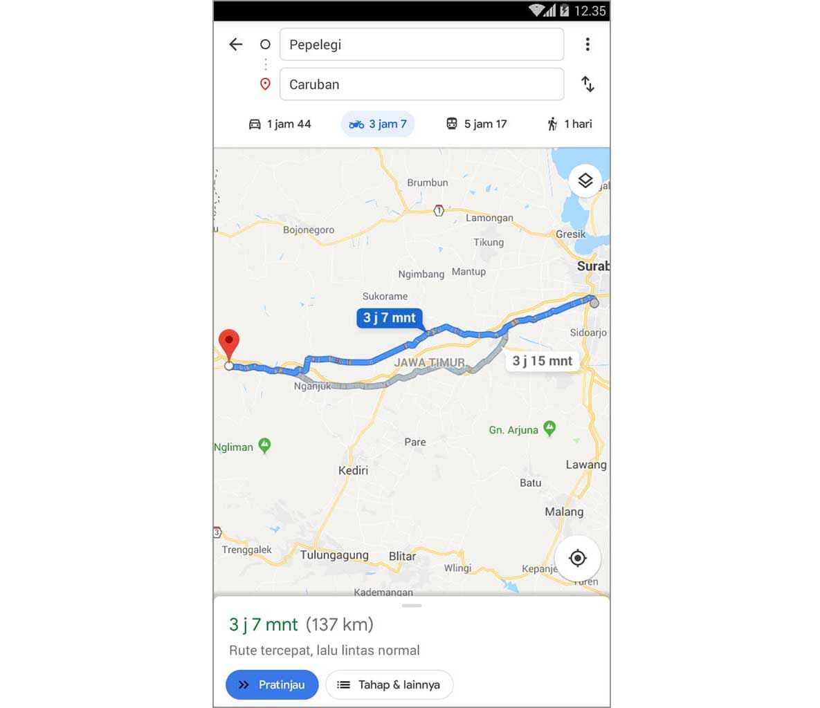 menghindari jalan tol di google maps4