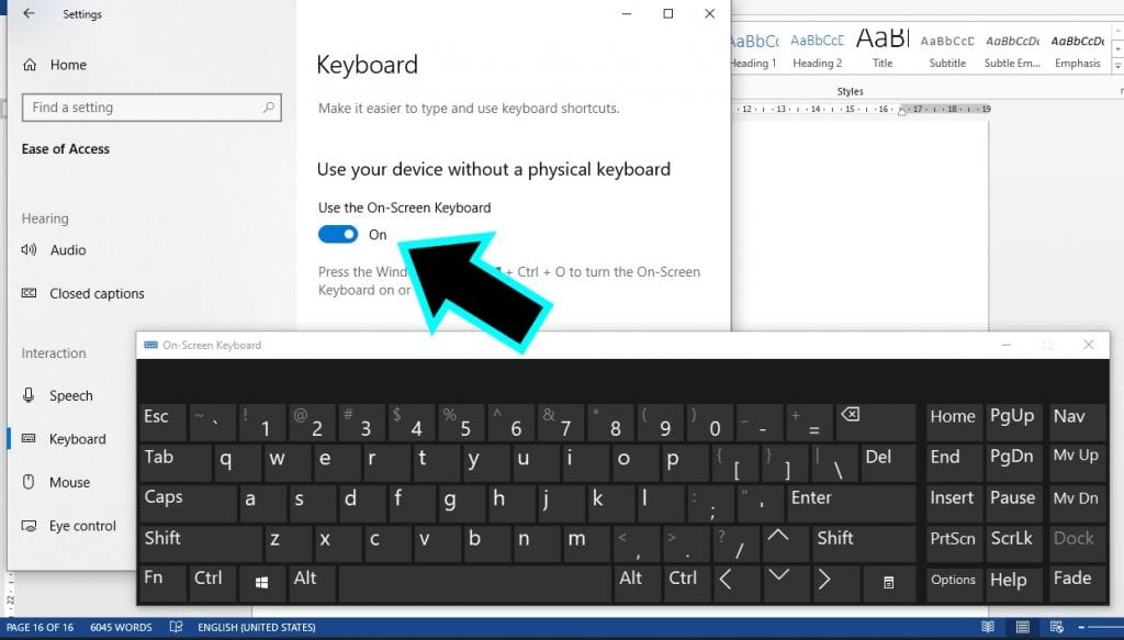 Cara Menggunakan On Screen Keyboard Di Windows 10