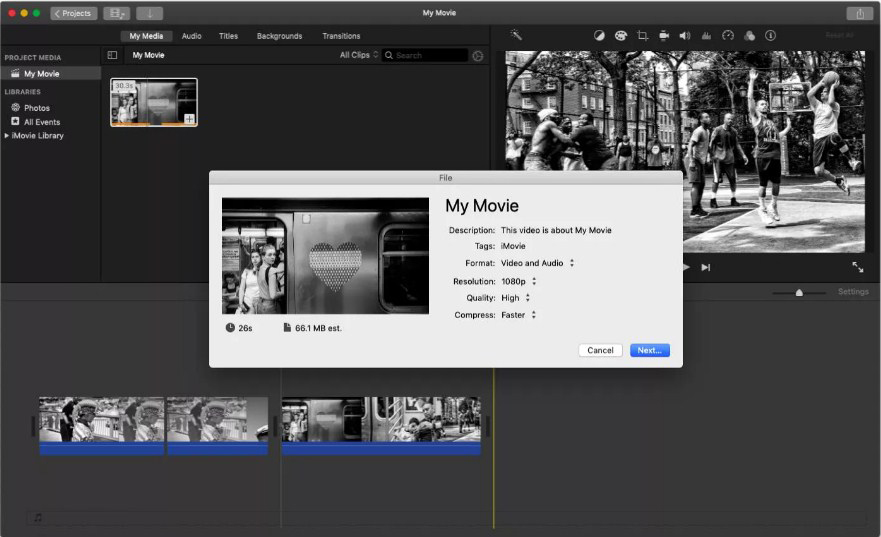 Cara Mengekspor File iMovie di Mac OS