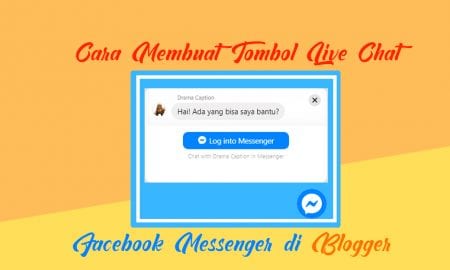 cara membuat tombol live chat messenger di blogger