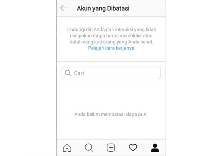 Cara Mudah Mengaktifkan Fitur Restrict Instagram Di Android