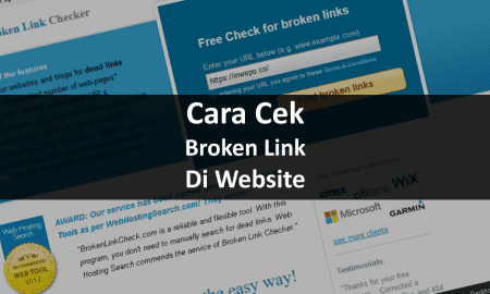 Cara cek broken link di website