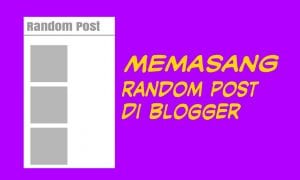 random Post di Blogger