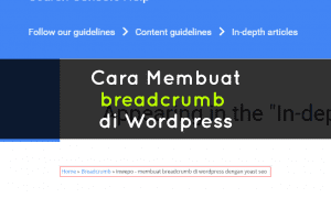 cara membuat breadcrumb di wordpress dengan yoast seo