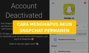 Cara menghapus akun snapchat permanen di android