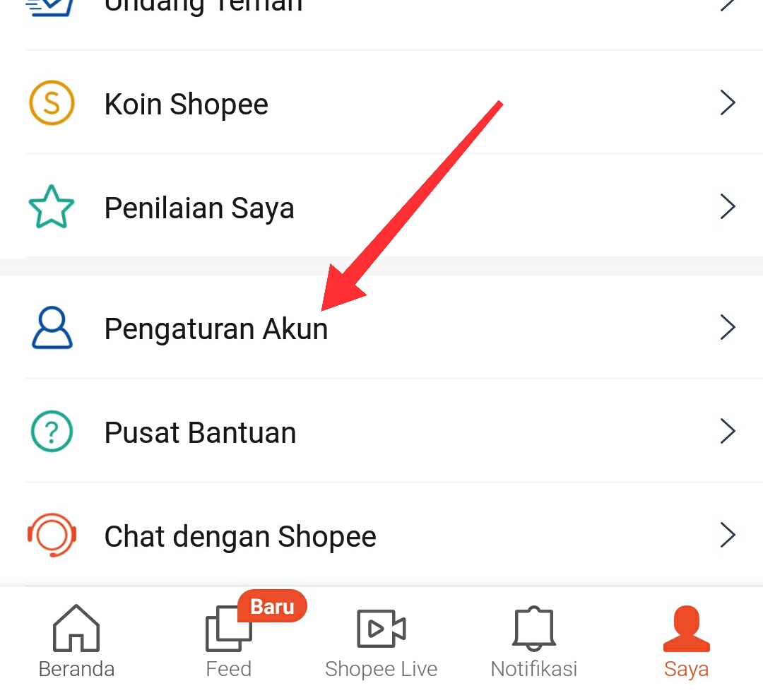 Cara mengatur dan menonaktifkan notifikasi aplikasi Shopee di android