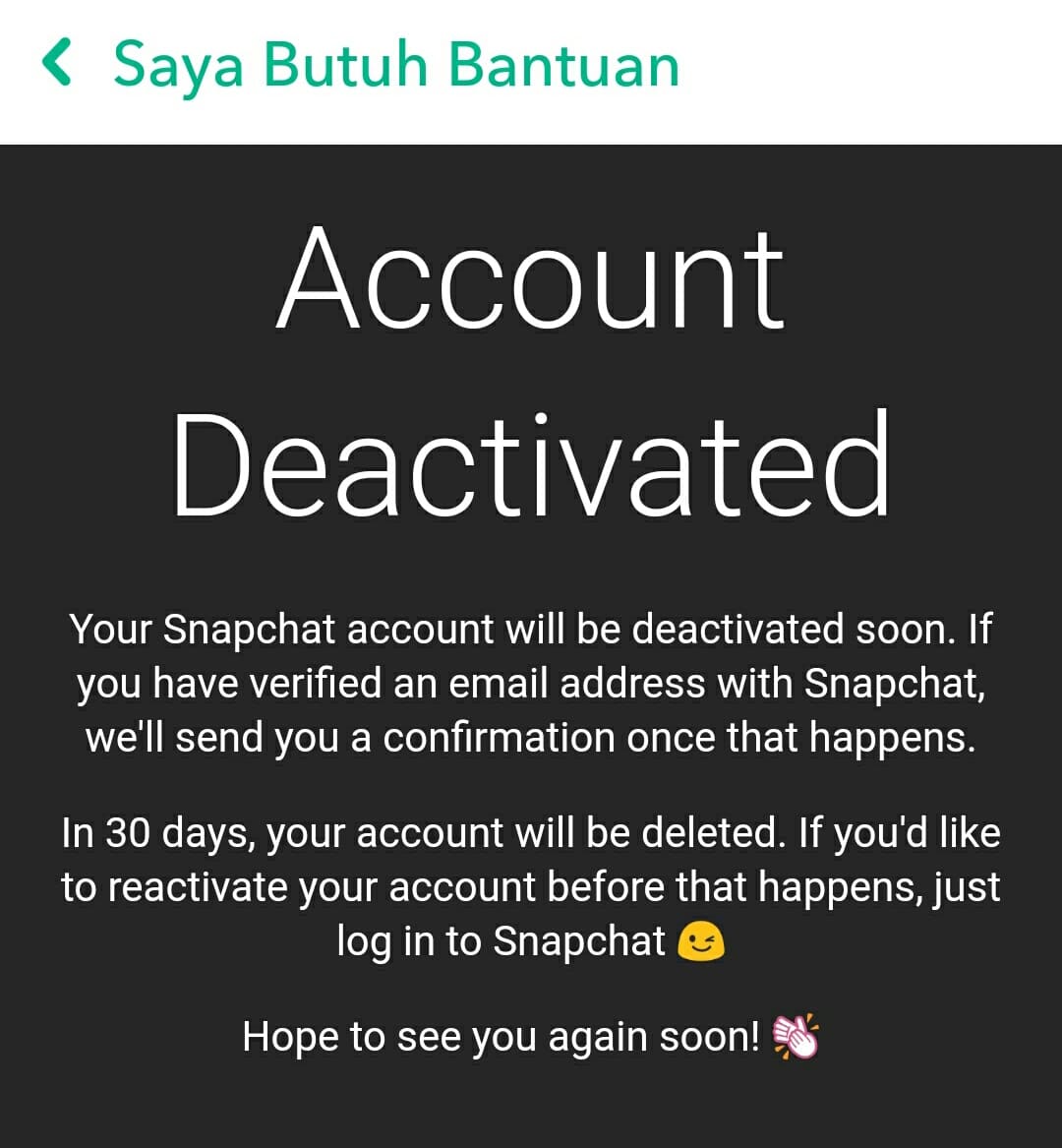 Cara menghapus akun snapchat permanen di android