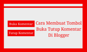 cara membuat tombol buka tutup komentar