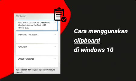 Cara menggunakan clipboard di windows 10
