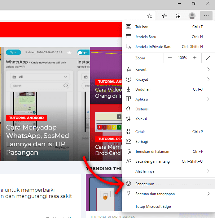 Cara Mengatur Font di Browser Microsoft Edge