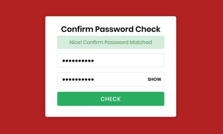 Cara Membuat Confirm Password Check dengan JavaScript
