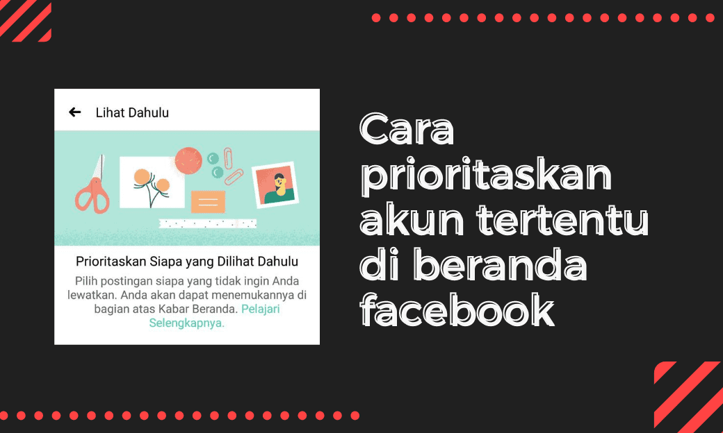 Cara prioritaskan akun tertentu di beranda facebook Android