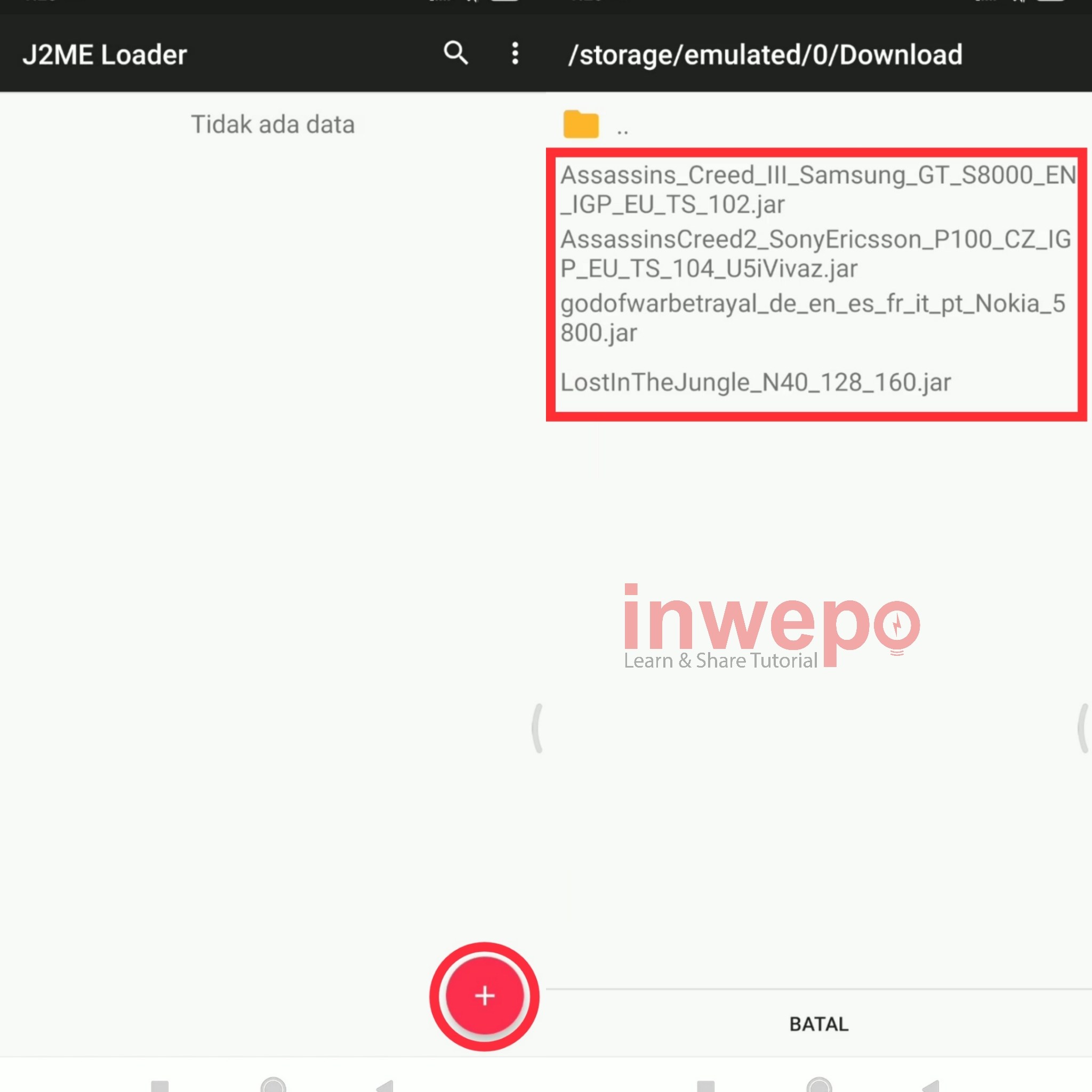 Cara Main Game Java di Smartphone Android