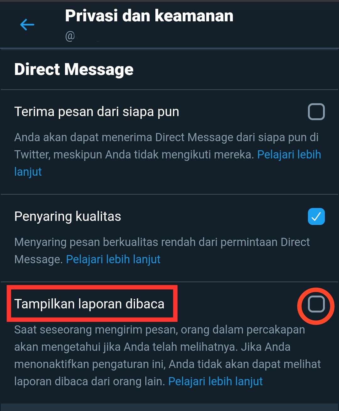 Cara membaca pesan atau DM Twitter tanpa ketahuan di android