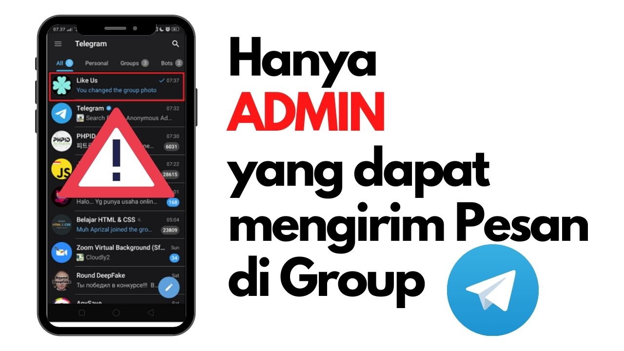 Cara Membuat Admin Group Yang Dapat Chat di Group Telegram