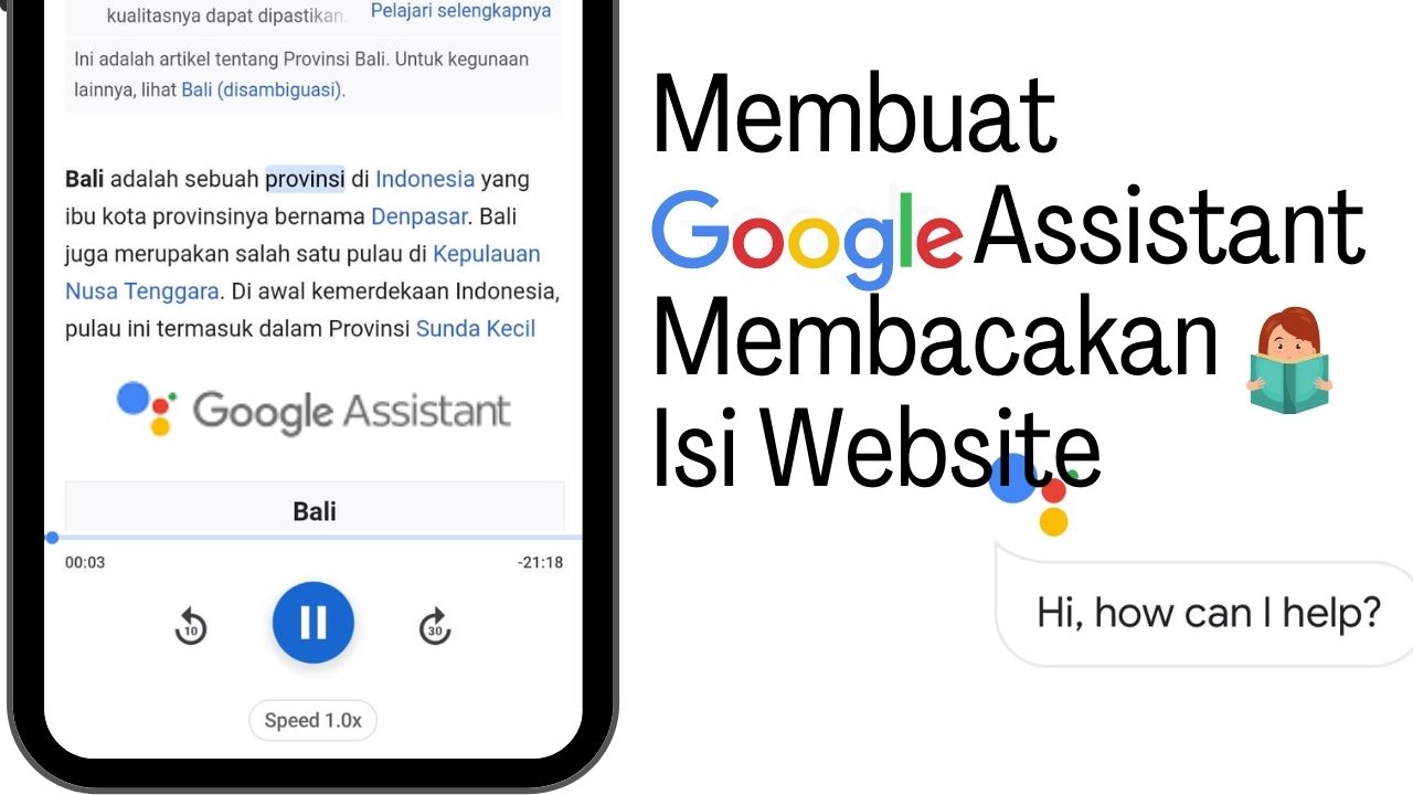 Cara Agar Google Assistant Membacakan Isi Website di Android
