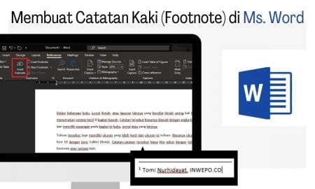 Cara Membuat Catatan Kaki Footnote di Microsoft Word
