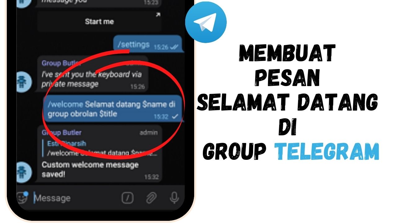 Cara Membuat Pesan Selamat Datang di Group Telegram