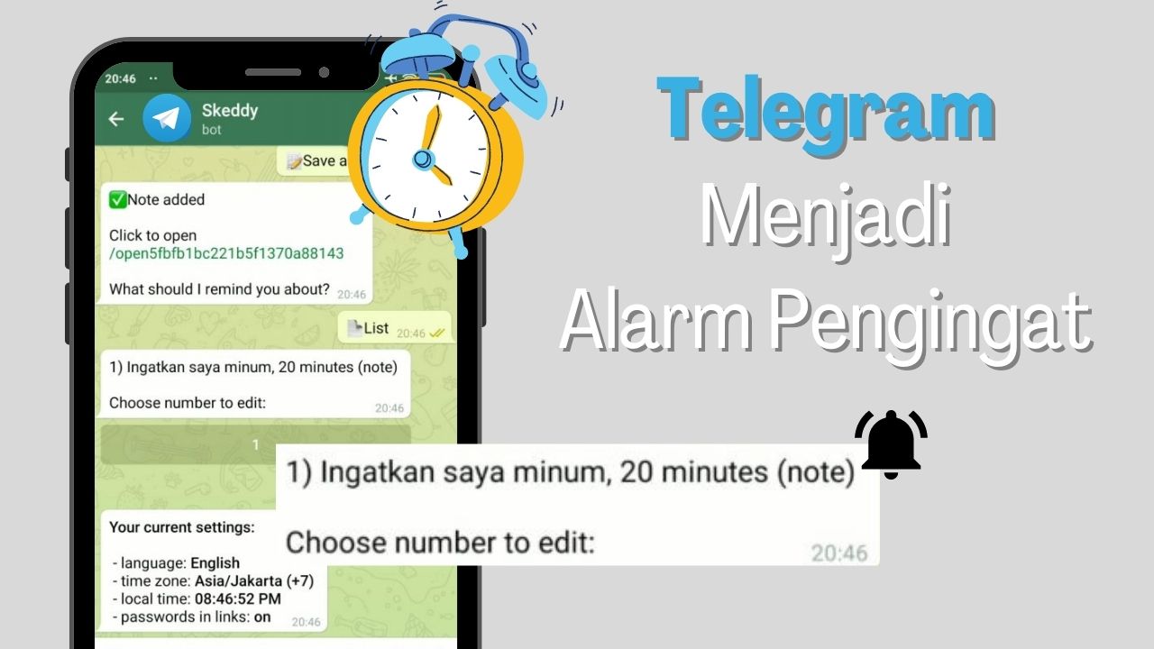 Cara Membuat Telegram Menjadi Alarm Pengingat