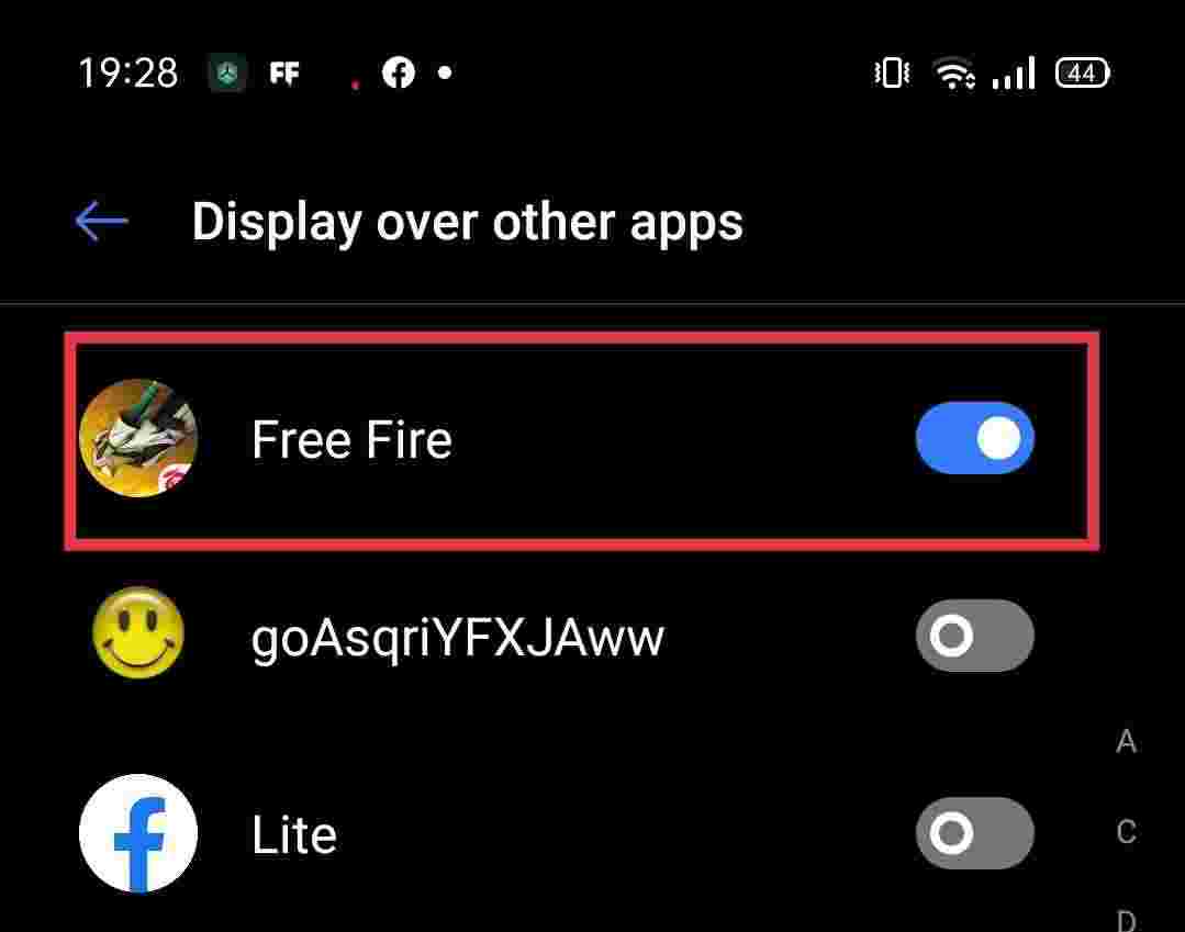 izinkan ikon mod menu free fire