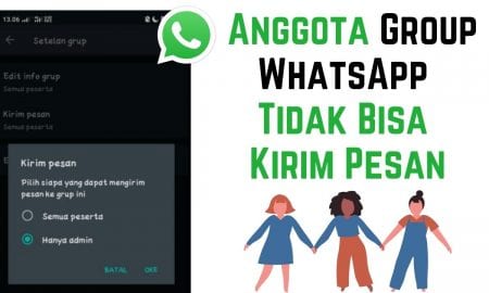 Cara Membuat Anggota Group WhatsApp Tidak Bisa Kirim Pesan