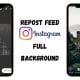 Cara Membuat Repost Feed Instagram Dengan Full background 1