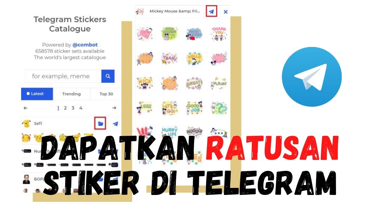 Cara Mencari Stiker di Telegram Stickers Catalogue