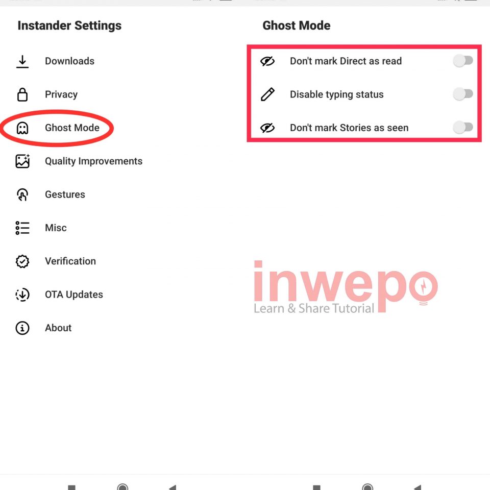 Cara Aktifkan Ghost Mode di Instagram Android