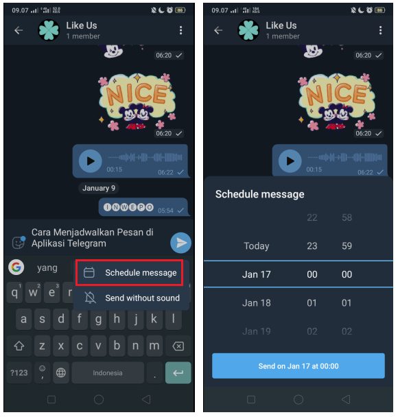 Cara Menjadwalkan Pesan di Telegram Tanpa Bot