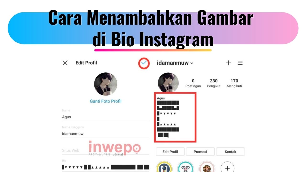 Cara Menambahkan Gambar di Bio Instagram