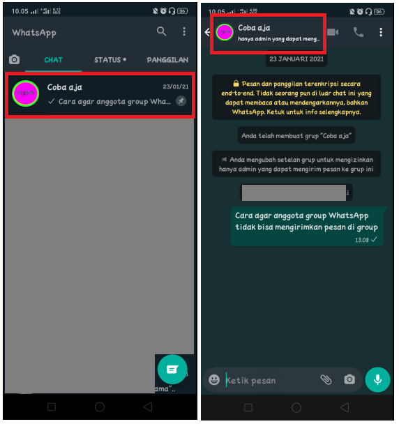 Cara Mengunci Nama dan Info Group WhatsApp