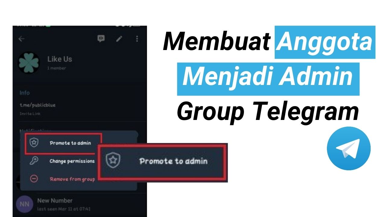 Cara Membuat Anggota Menjadi Admin Group Telegram
