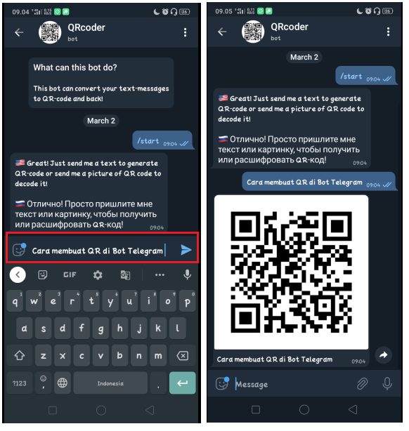 Cara Membuat QR Code dengan Bot Telegram