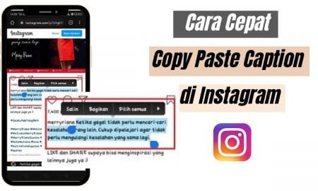 Cara Cepat Copy Paste Caption di Instagram