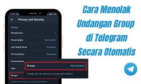Cara Menolak Undangan Group di Telegram