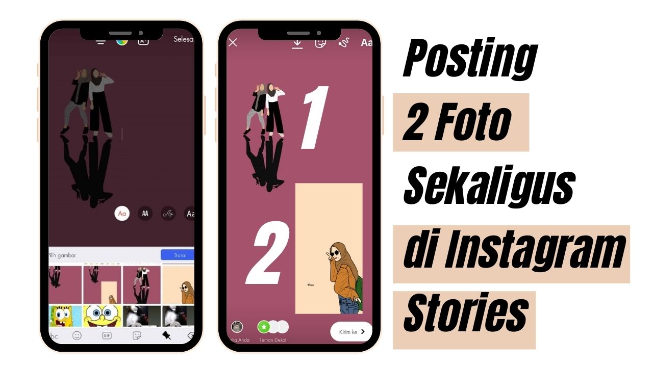 Cara Mudah Posting 2 Foto Sekaligus di Instagram Stories
