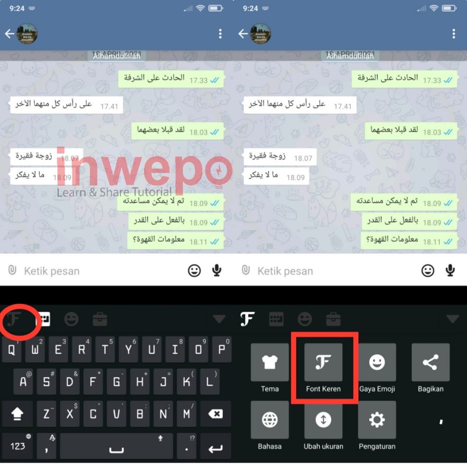 Cara Membuat Small Text di WhatsApp
