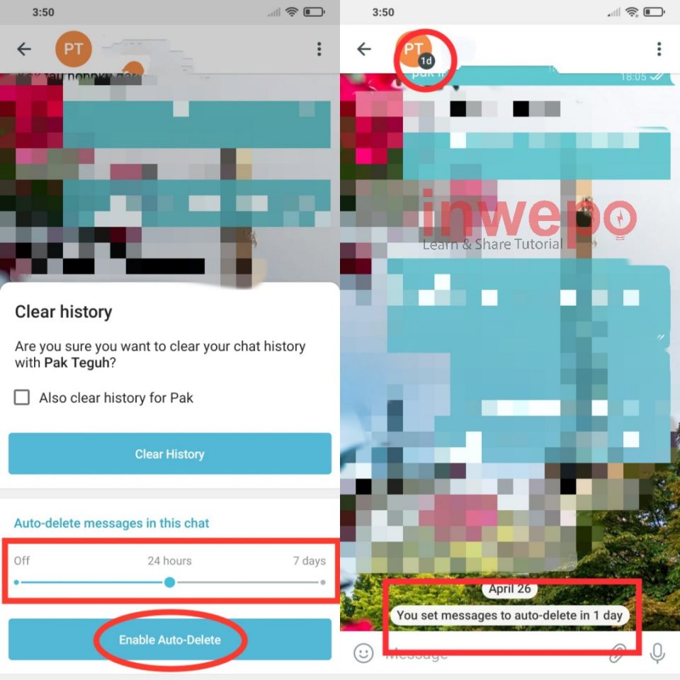 Cara Mengaktifkan Auto Delete Message di Telegram