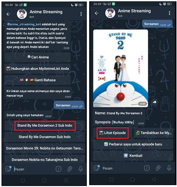Cara Nonton dan Download Anime di Telegram