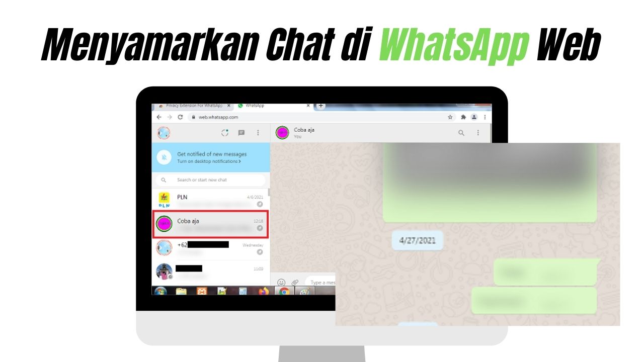 Cara Menyamarkan Chat di WhatsApp Web