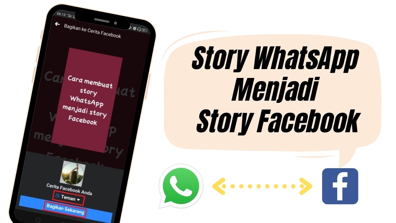Cara Membuat Story WhatsApp Menjadi Story Facebook