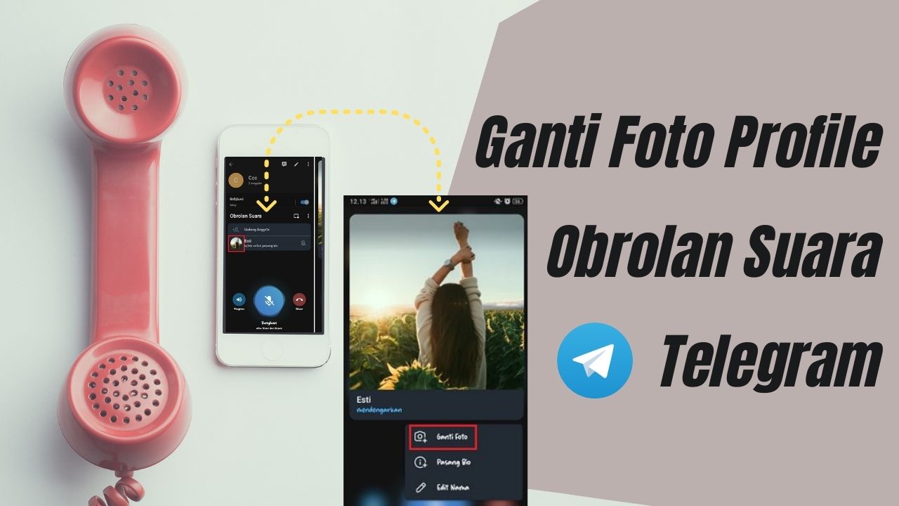 Cara Mengubah Foto Profile Obrolan Suara Telegram