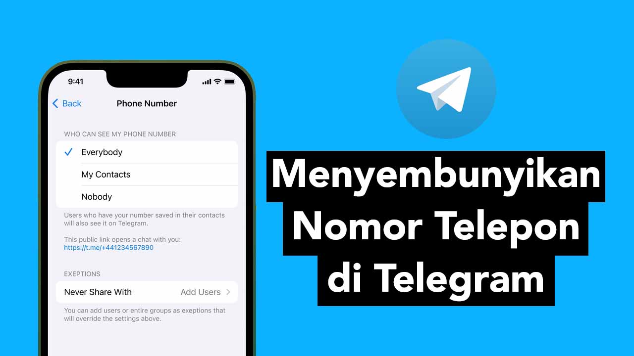 Cara Menyembunyikan Nomer Telepon di Telegram