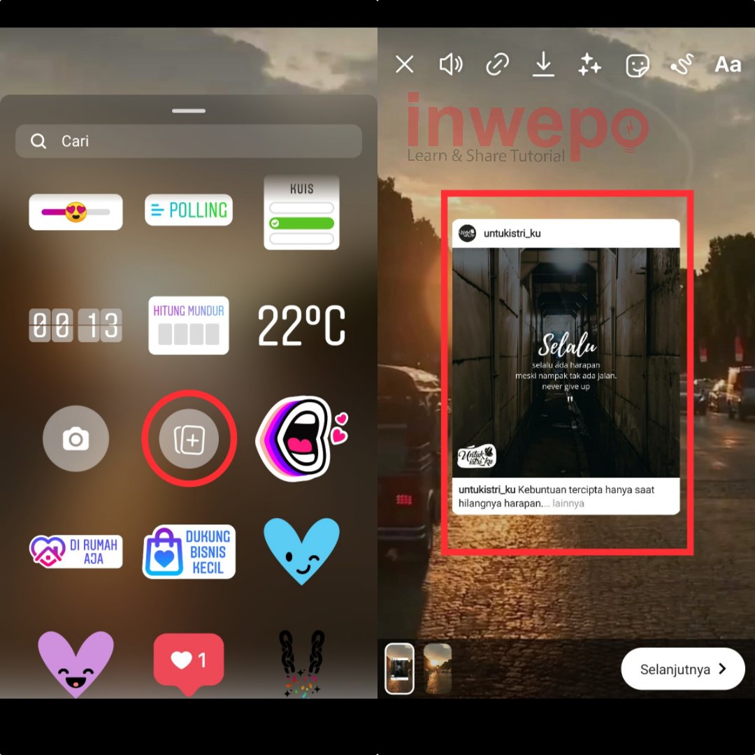 Cara Membuat Repost Story Instagram dengan Background Video