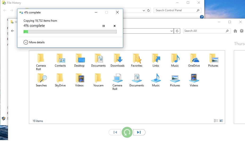 restore file windows 10